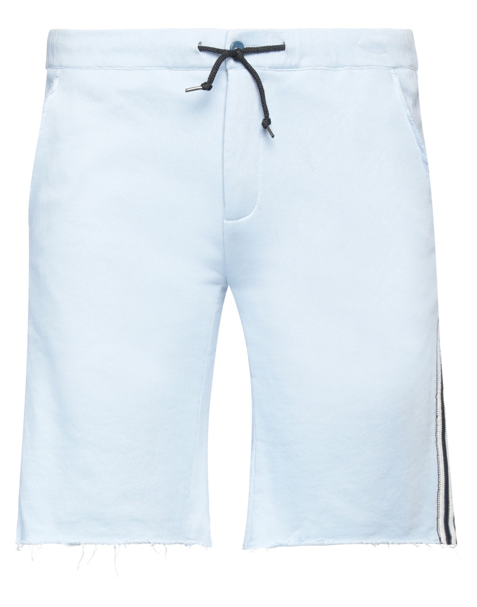 Grey Daniele Alessandrini Man Shorts & Bermuda Shorts Sky Blue Size 36 Cotton
