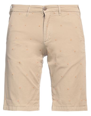 40weft Man Shorts & Bermuda Shorts Sand Size 30 Cotton, Elastane In Beige