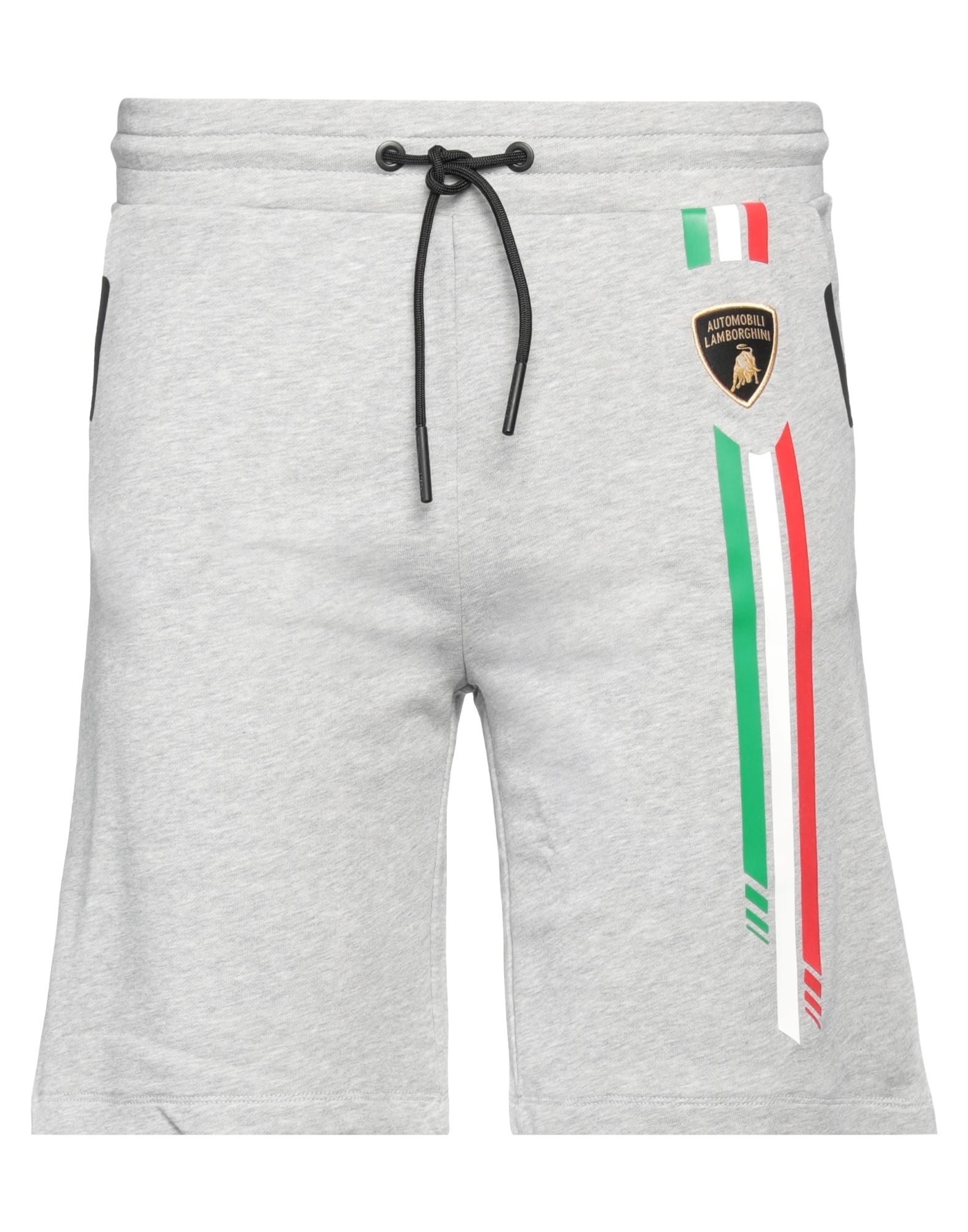 Automobili Lamborghini Man Shorts & Bermuda Shorts Grey Size Xl Cotton
