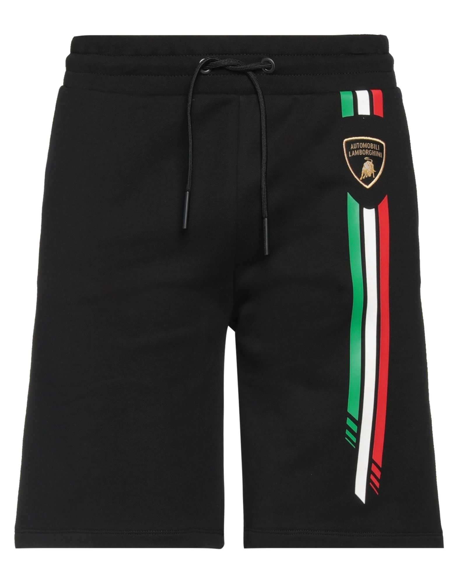 Automobili Lamborghini Man Shorts & Bermuda Shorts Black Size M Cotton