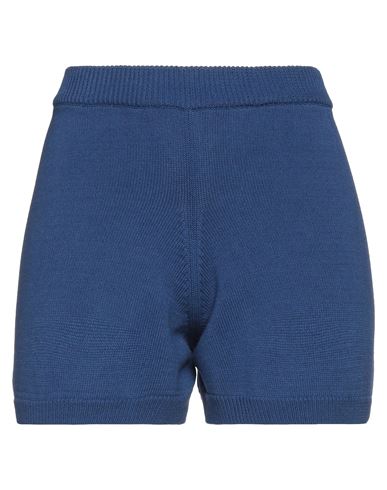 Vicolo Woman Shorts & Bermuda Shorts Midnight Blue Size Onesize Cotton