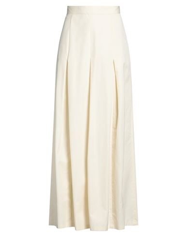 Aspesi Woman Maxi Skirt Cream Size 4 Cotton In White