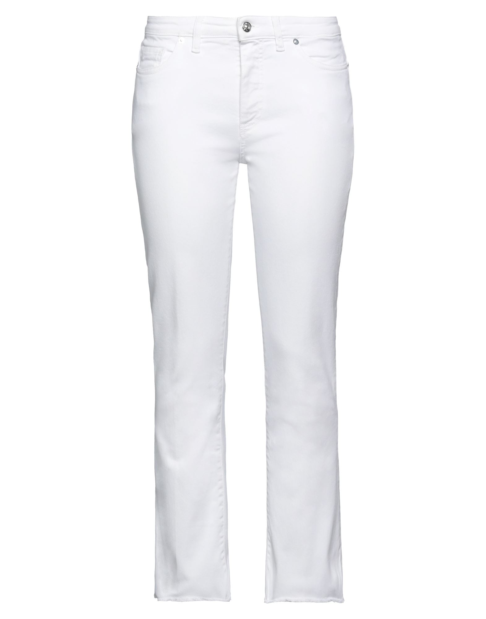 Nine:inthe:morning Nine In The Morning Woman Jeans White Size 27 Cotton, Polyester, Elastane