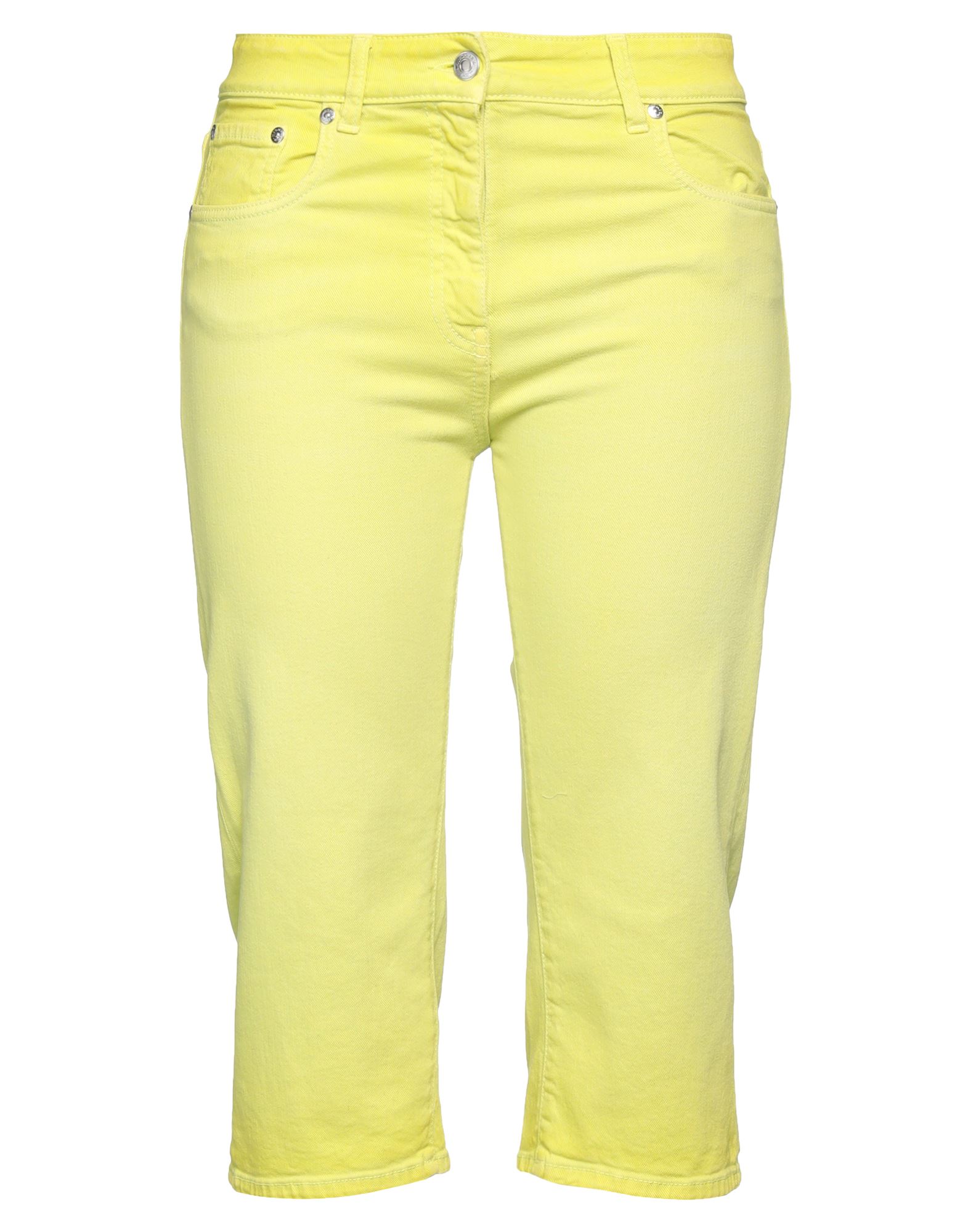 Msgm Denim Cropped In Green