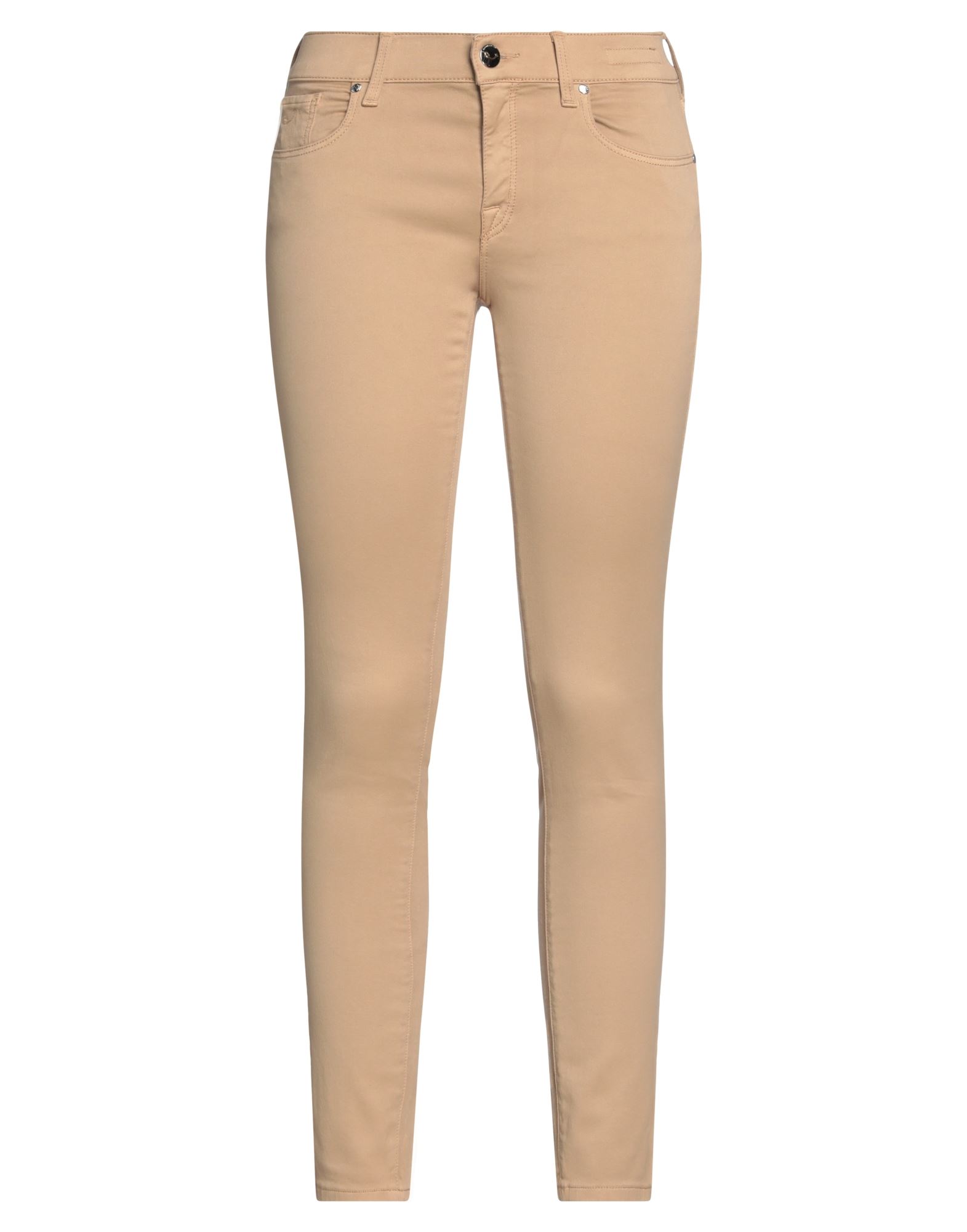 Shop Jacob Cohёn Woman Pants Camel Size 27 Cotton, Elastane In Beige