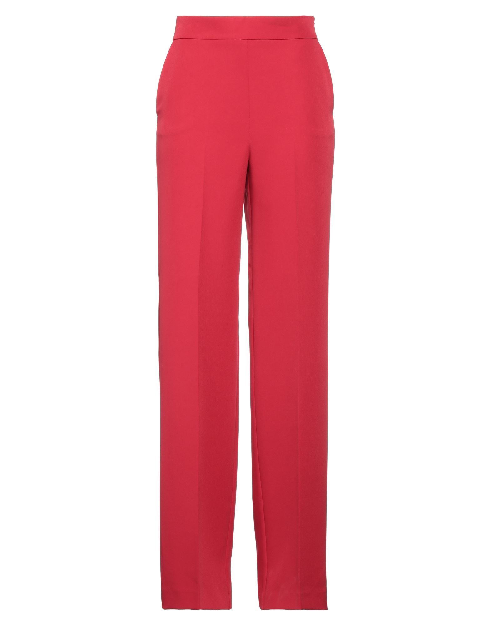 Shop Blumarine Woman Pants Red Size 10 Polyester, Elastane