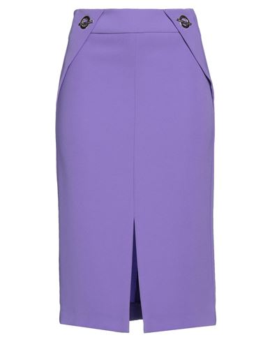 Simona Corsellini Woman Midi Skirt Purple Size 4 Polyester, Elastane