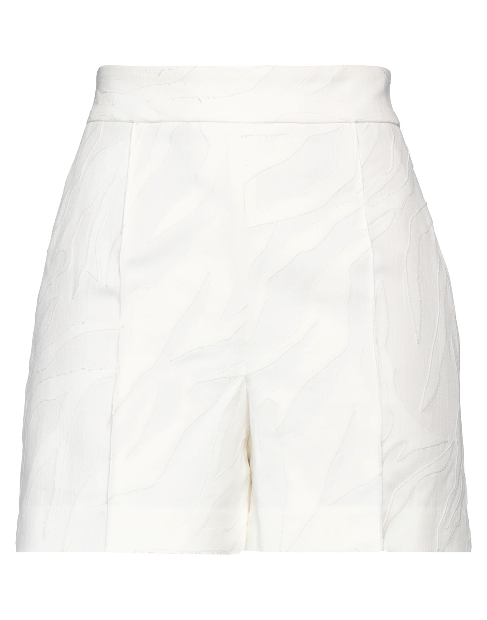 Brunello Cucinelli Woman Shorts & Bermuda Shorts White Size 4 Cotton, Elastane