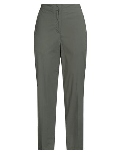 Seventy Venezia Woman Pants Military Green Size 4 Cotton, Elastane In Green