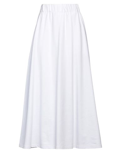 #hashtagmart Woman Maxi Skirt White Size M Cotton, Elastane
