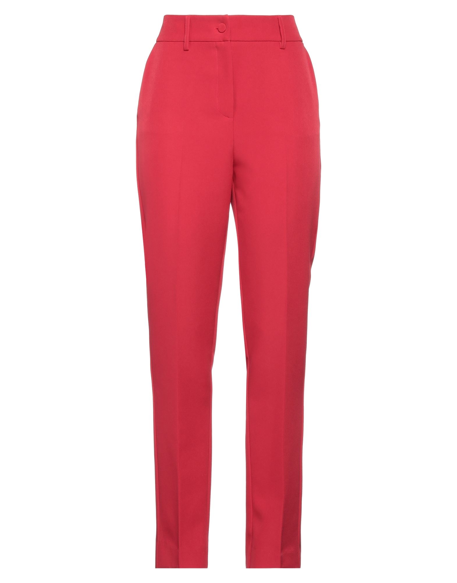 Shop Blumarine Woman Pants Red Size 8 Polyester, Elastane