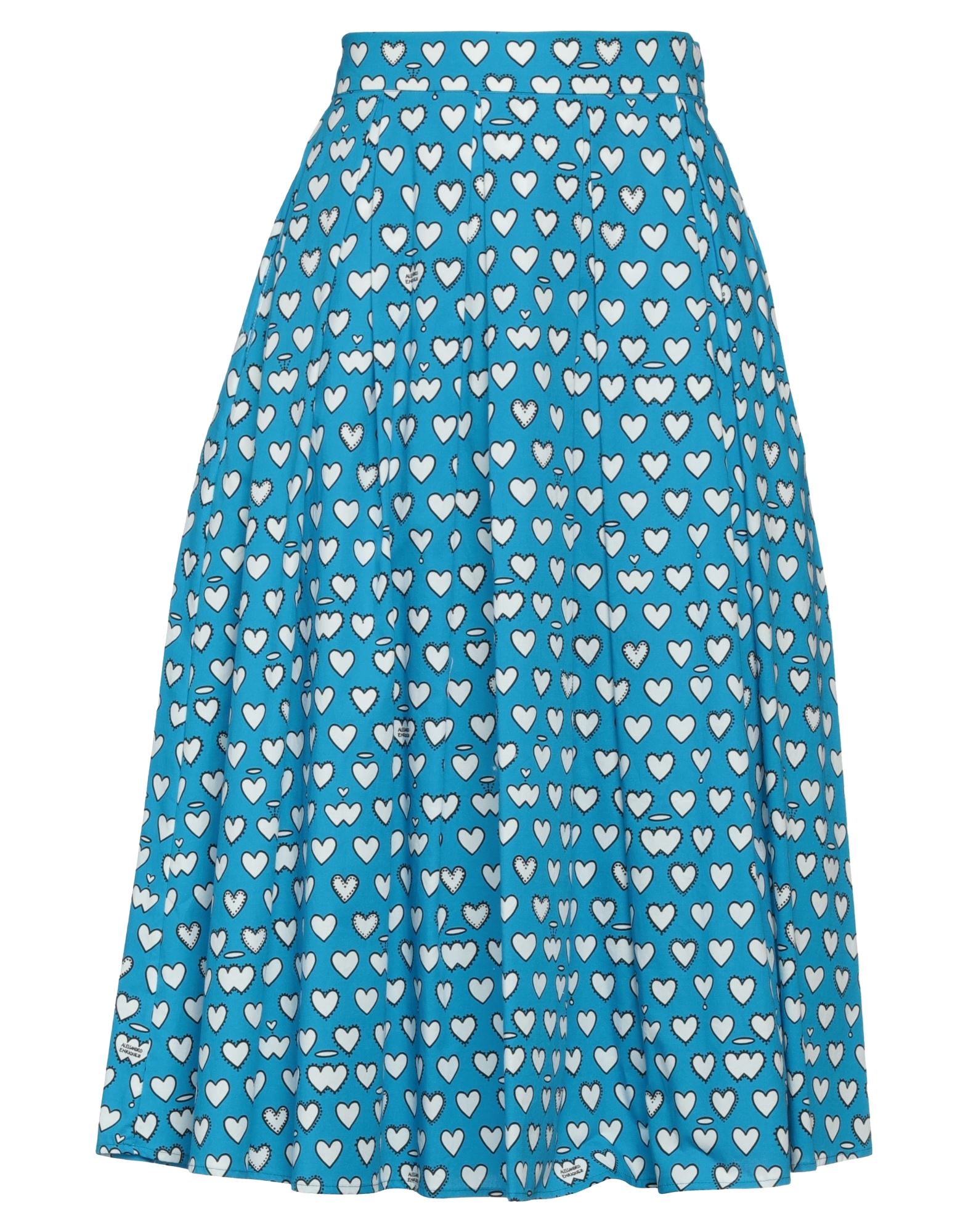 Alessandro Enriquez Midi Skirts In Blue