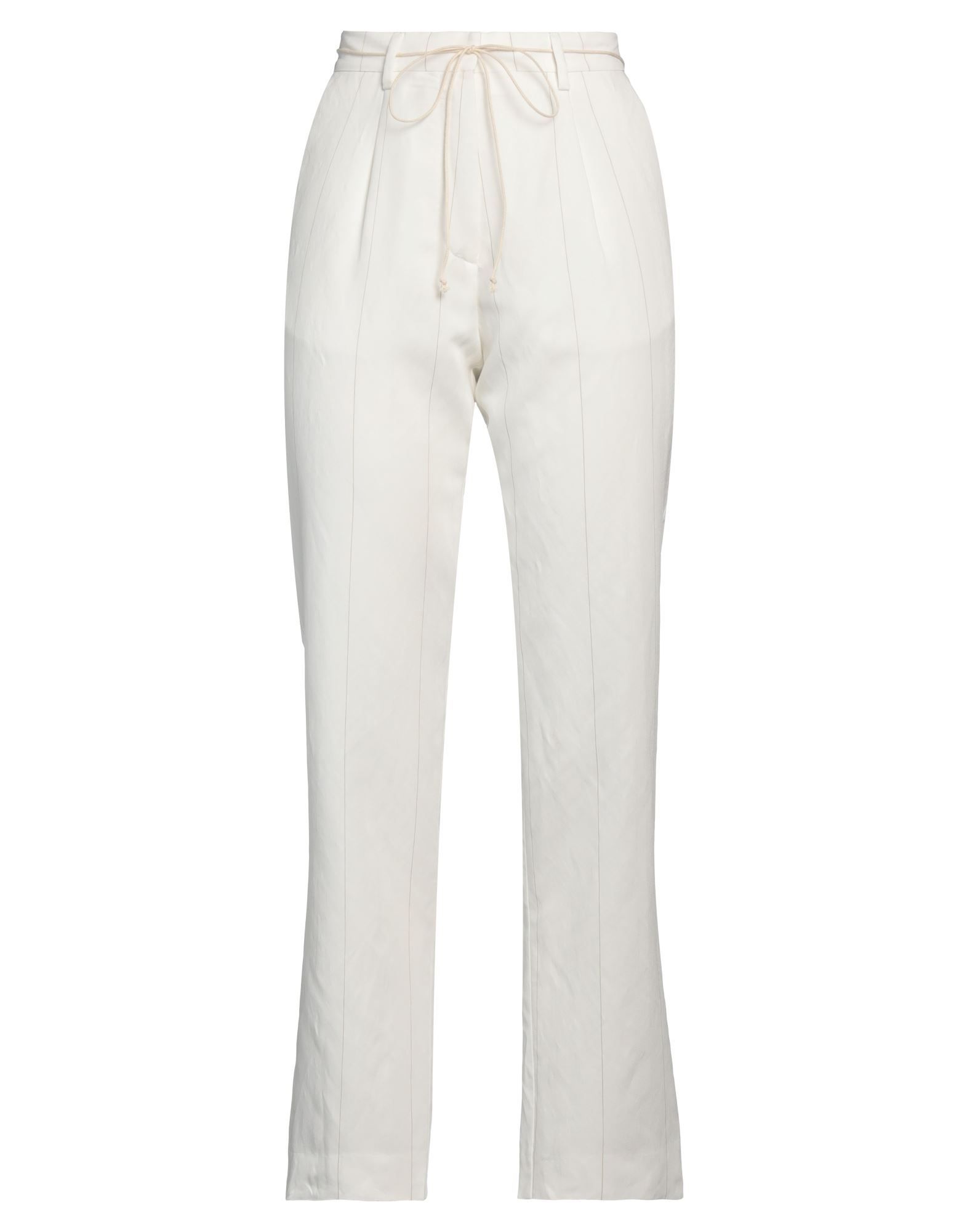 Collection Privèe Collection Privēe? Woman Pants White Size 6 Viscose, Polyester
