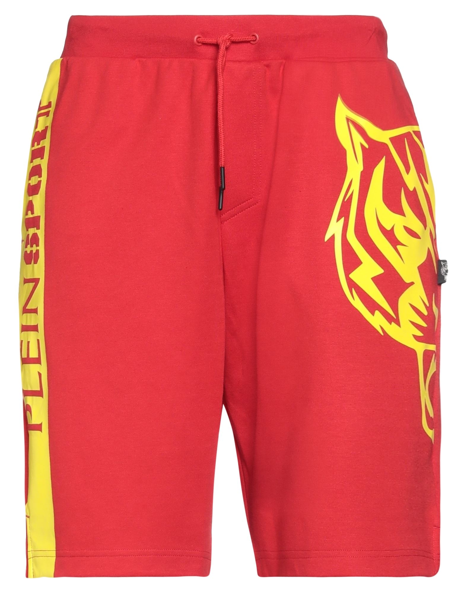 Plein Sport Man Shorts & Bermuda Shorts Red Size M Cotton, Polyester In Red