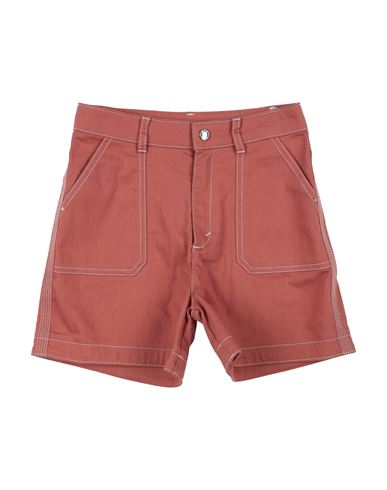 Shop Chloé Toddler Girl Denim Shorts Rust Size 6 Cotton, Elastane In Red