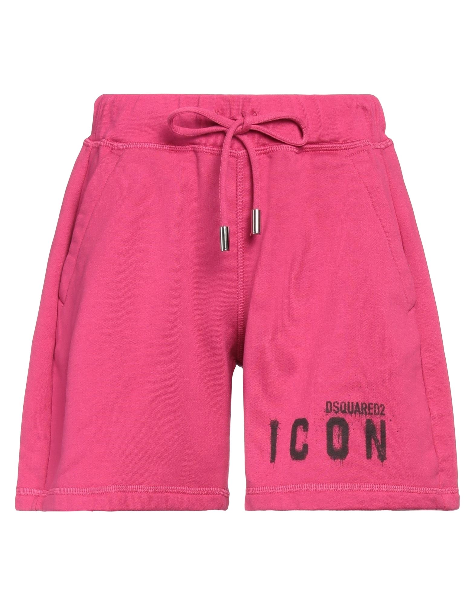 Dsquared2 Woman Shorts & Bermuda Shorts Fuchsia Size Xs Cotton, Elastane In Pink
