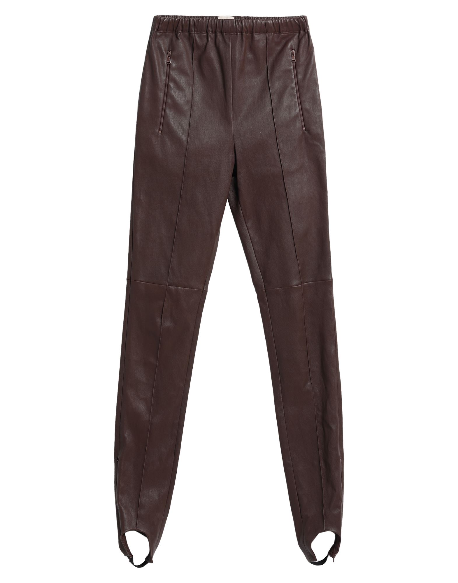 Tod's Woman Leggings Cocoa Size 2 Soft Leather In Brown