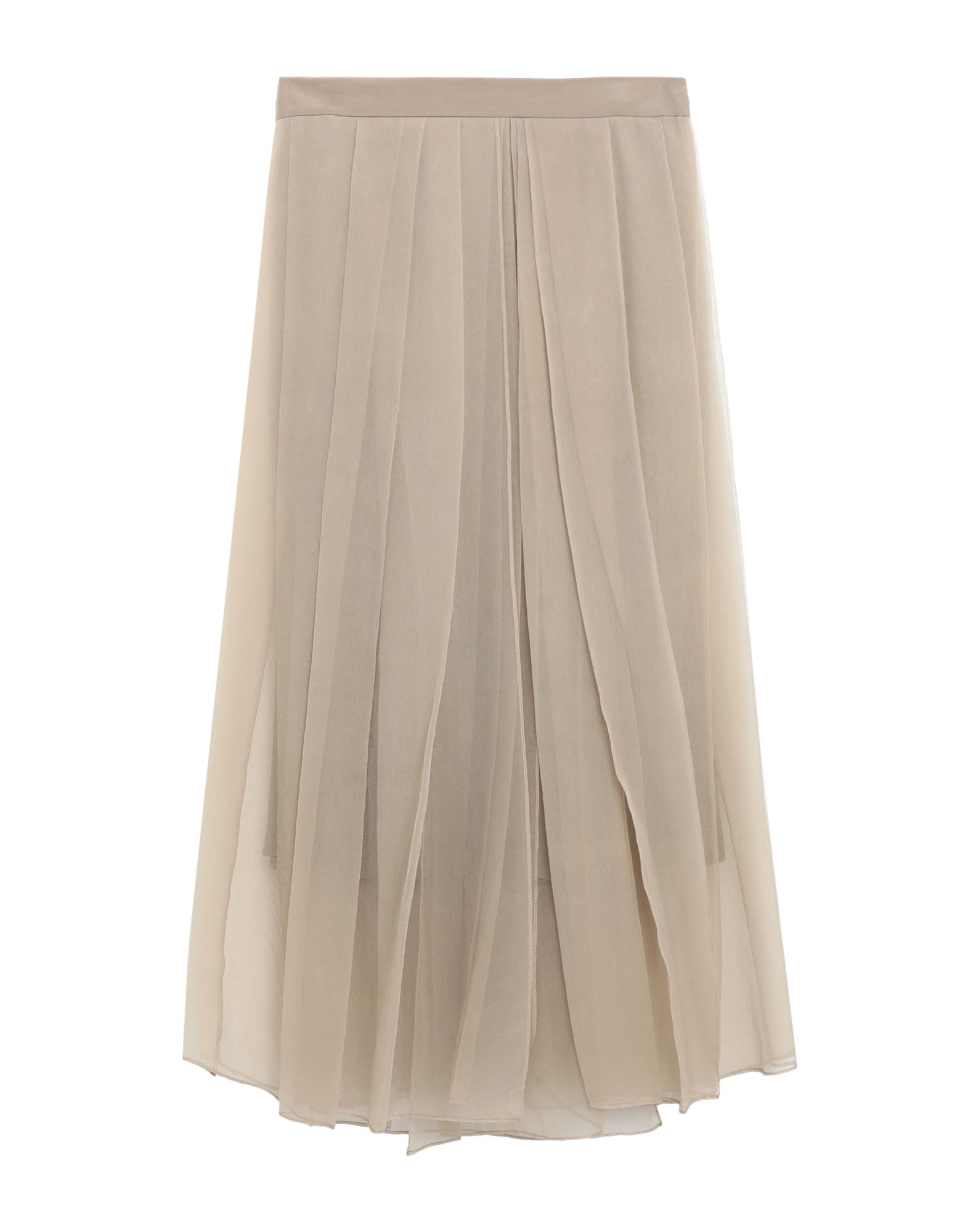 Brunello Cucinelli Long Skirts In Khaki