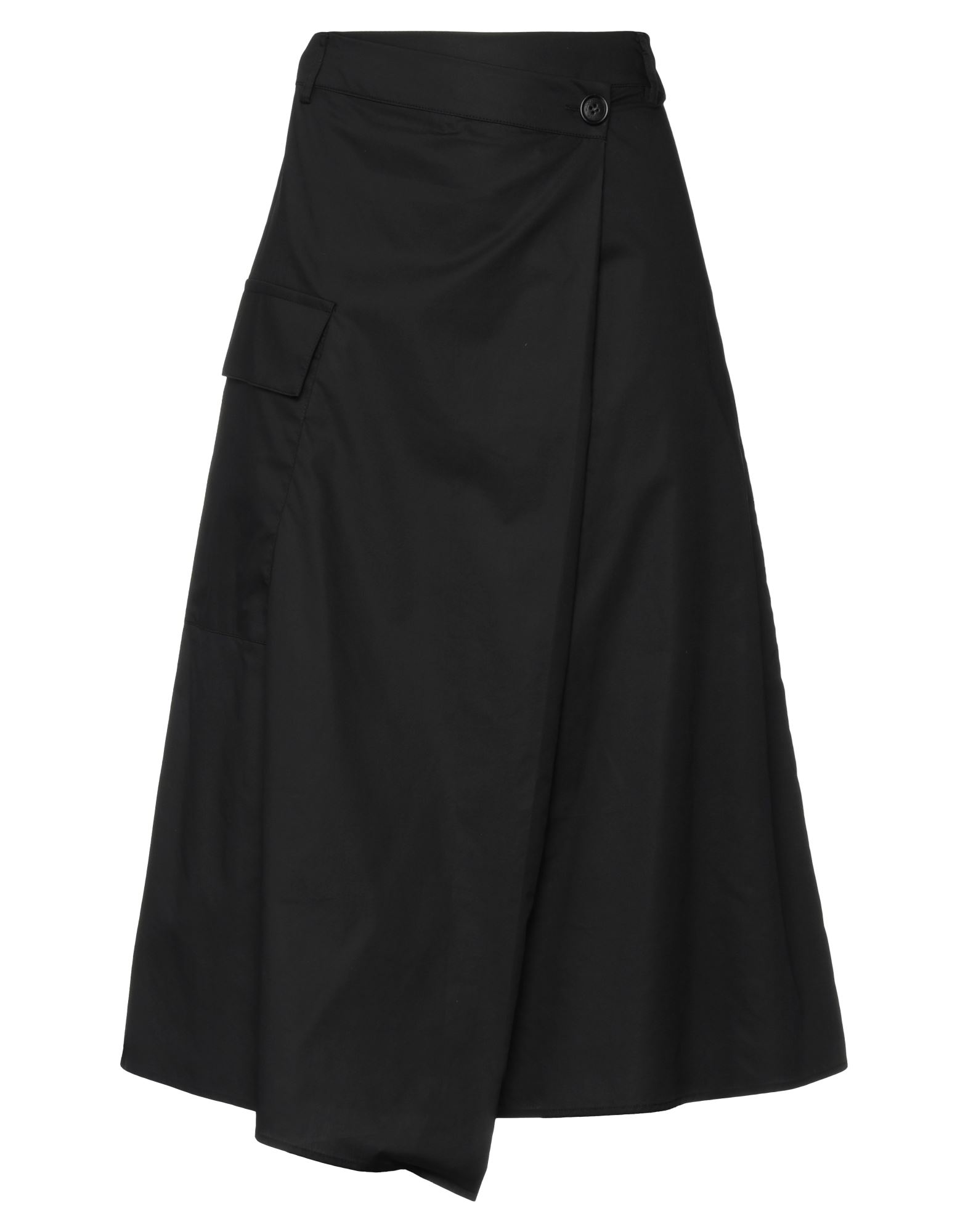 Woolrich High-waisted A-line Skirt In Black