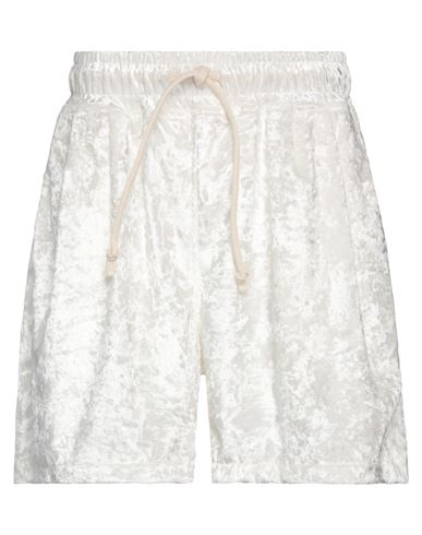 Luxury Lab Milano Man Shorts & Bermuda Shorts Ivory Size Xs Polyester, Elastane In White