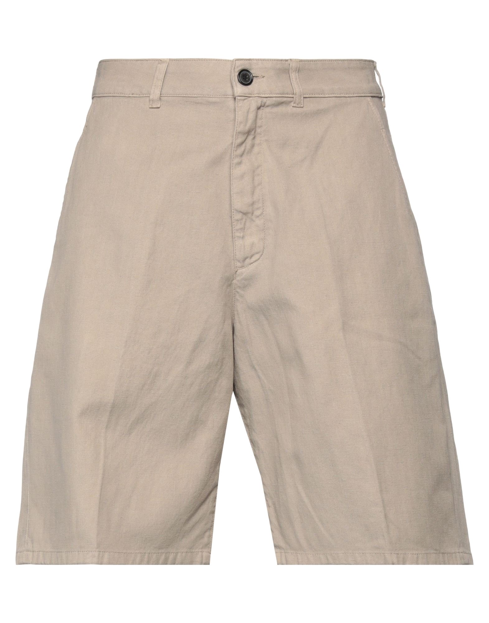 Department 5 Man Shorts & Bermuda Shorts Beige Size 32 Cotton, Elastane