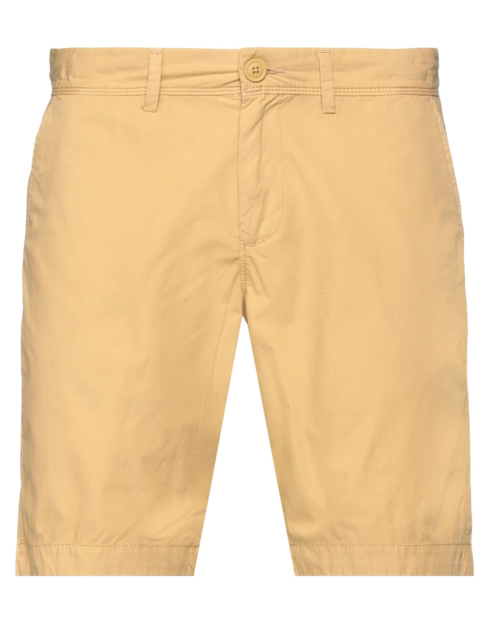 Napapijri Man Shorts & Bermuda Shorts Ocher Size 31 Cotton In Yellow
