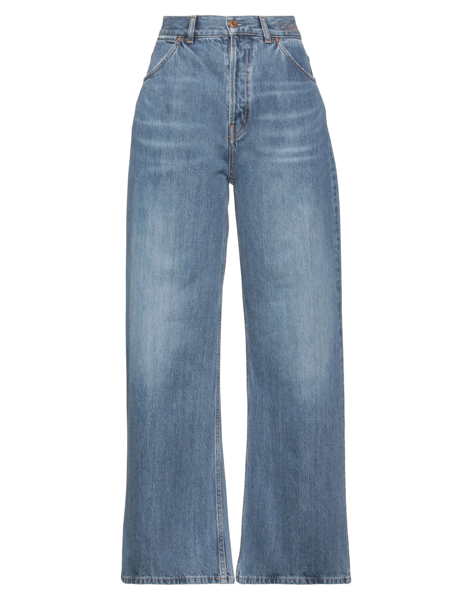 Shop Chloé Woman Jeans Blue Size 29w-29l Cotton