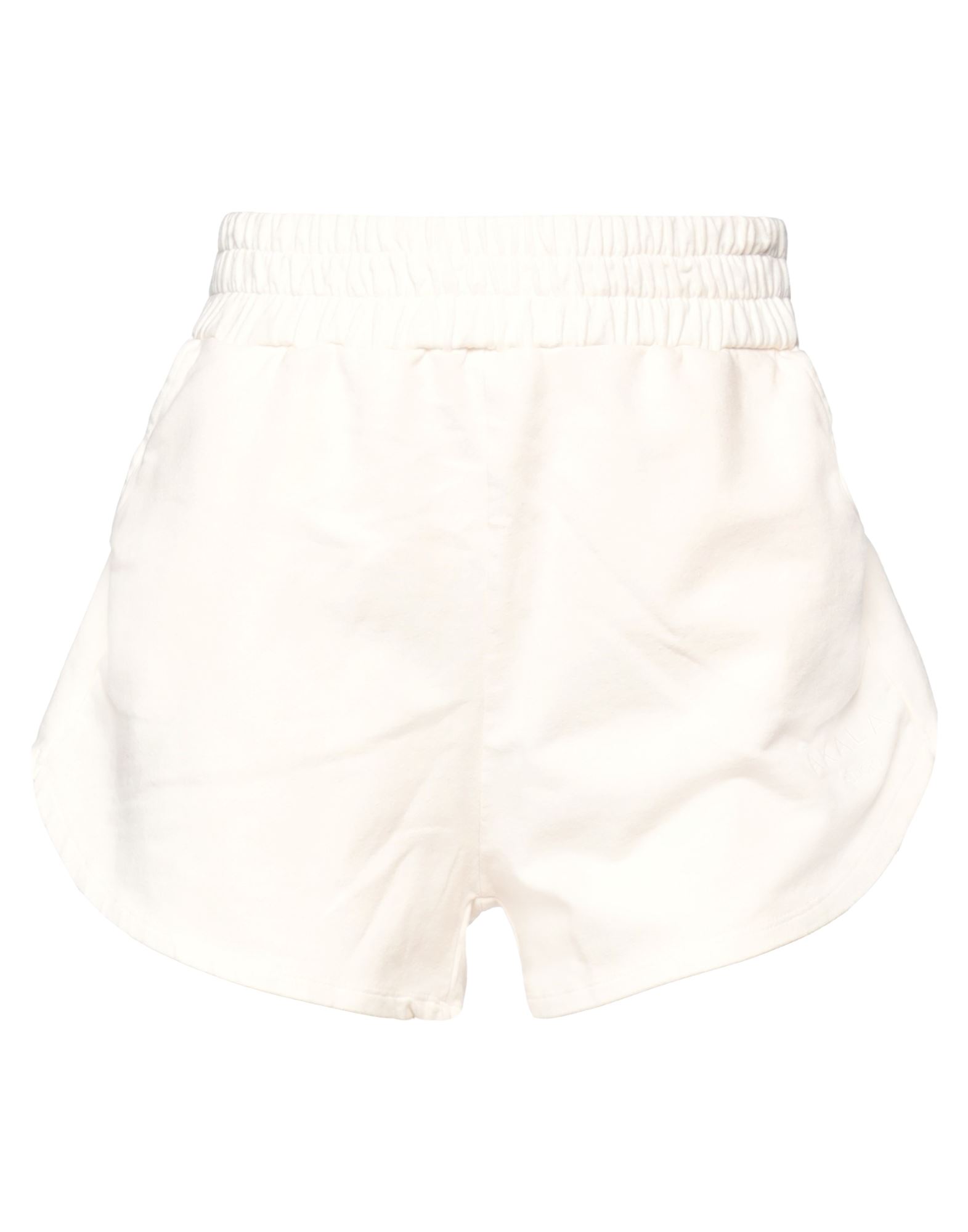 Akala Studio Ākala Studio Woman Shorts & Bermuda Shorts Ivory Size S/m Cotton, Elastane In White