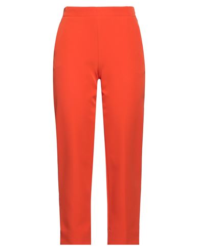 Angela Davis Woman Pants Orange Size 8 Polyester, Elastane In Multi