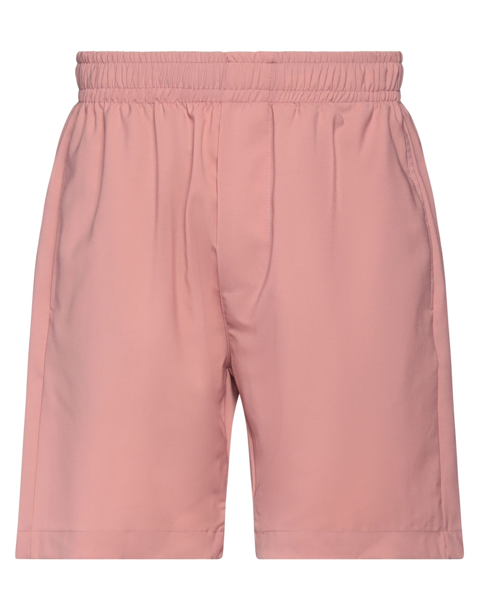 Yes London Man Shorts & Bermuda Shorts Pink Size M Virgin Wool, Polyester, Elastane