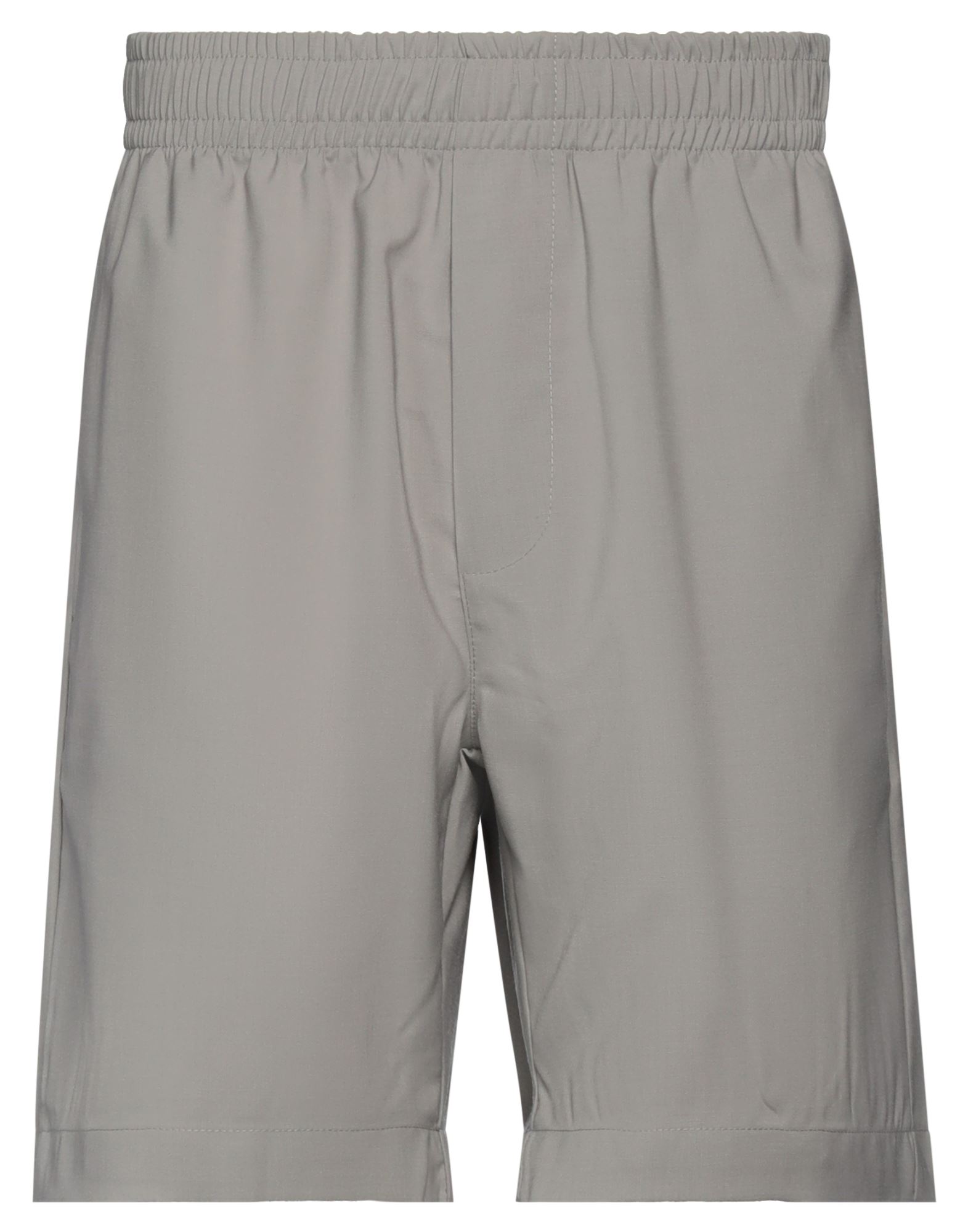 Yes London Man Shorts & Bermuda Shorts Dove Grey Size L Virgin Wool, Polyester, Elastane