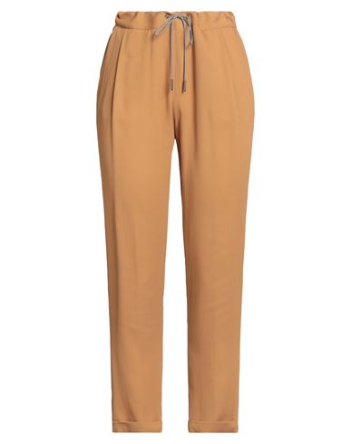 Fabiana Filippi Woman Pants Camel Size 4 Acetate, Silk, Polyester, Elastane In Gold
