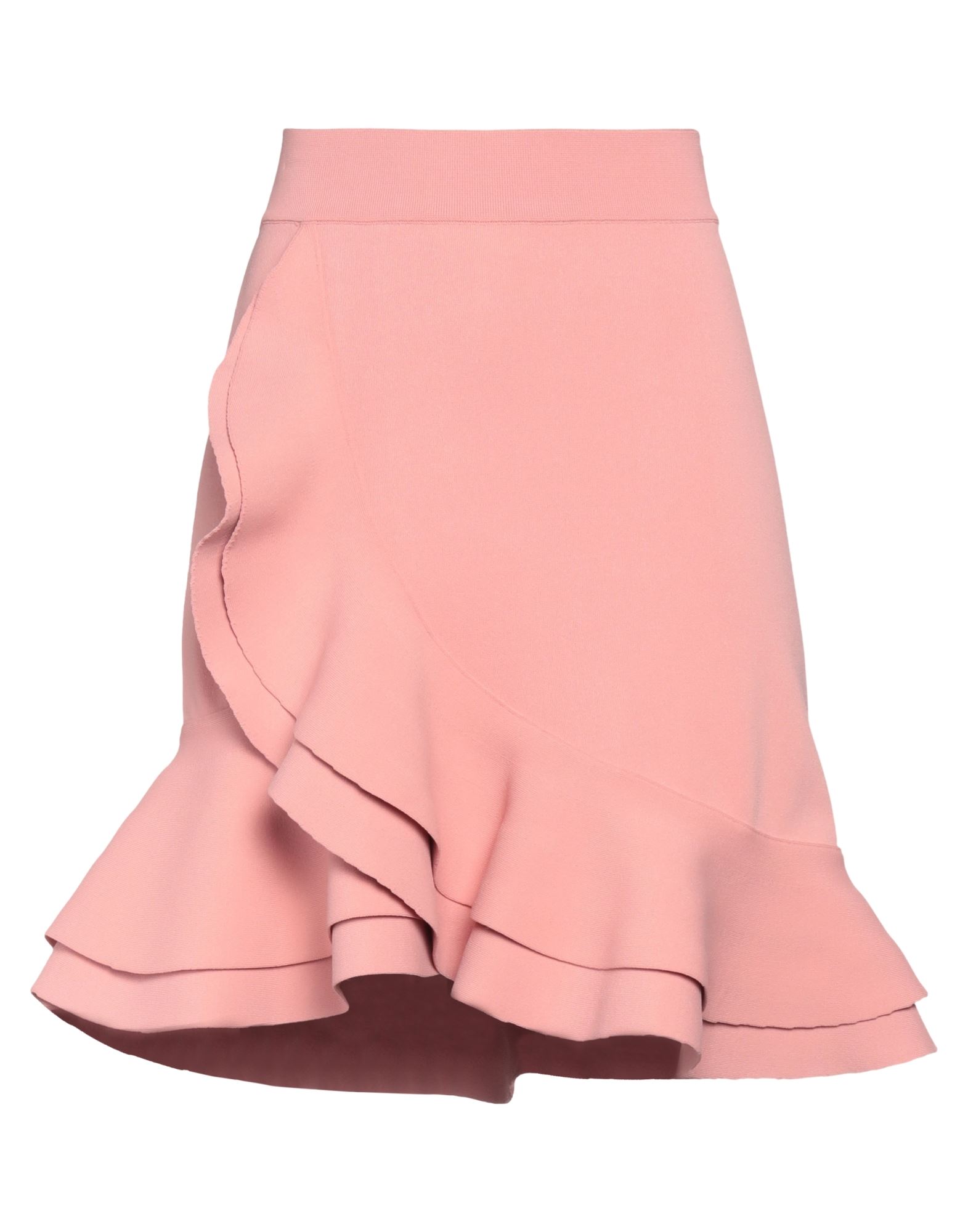 Shop Alexander Mcqueen Woman Mini Skirt Pastel Pink Size L Viscose, Polyamide, Polyester, Elastane