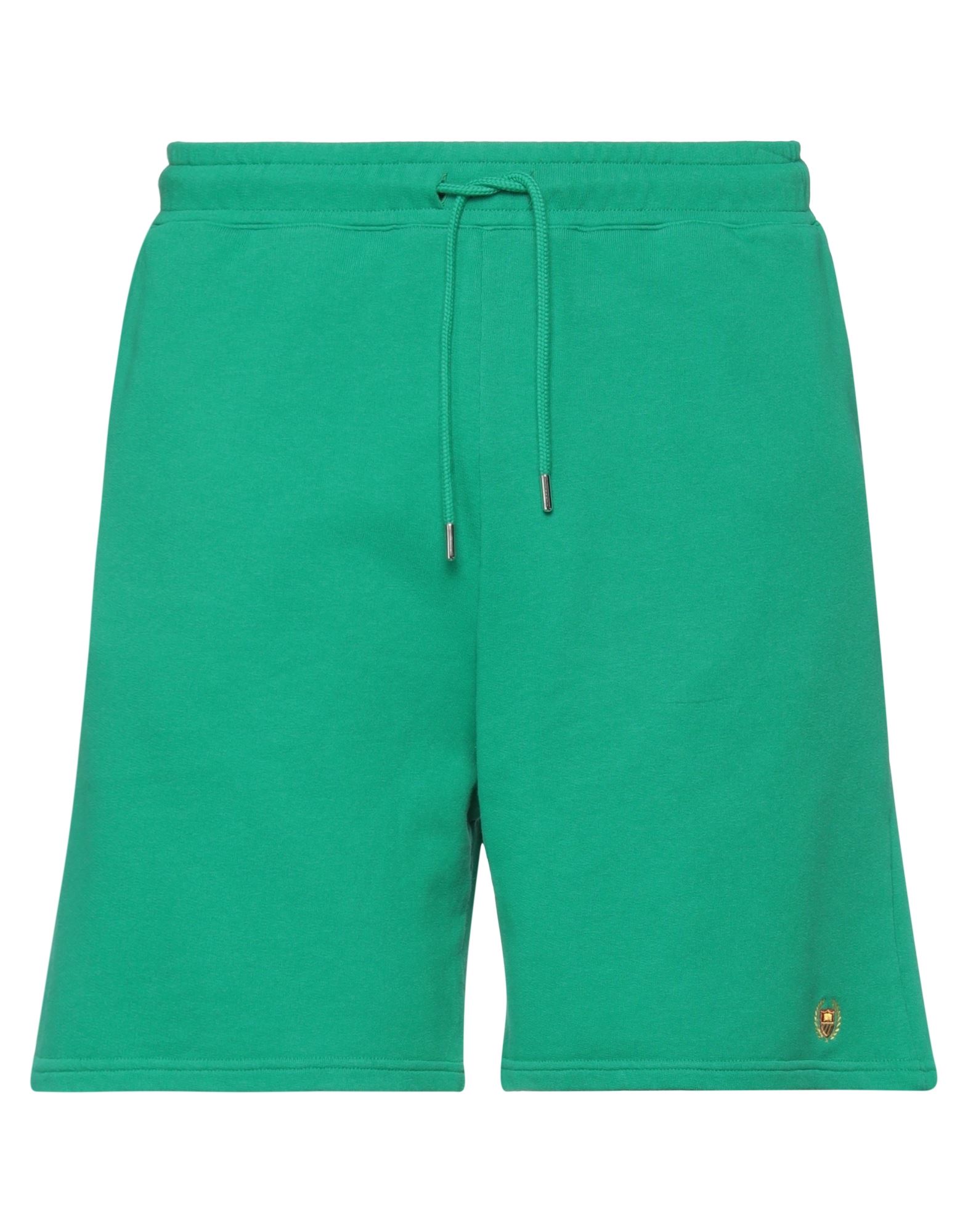 Bel-air Athletics Man Shorts & Bermuda Shorts Green Size Xxl Cotton