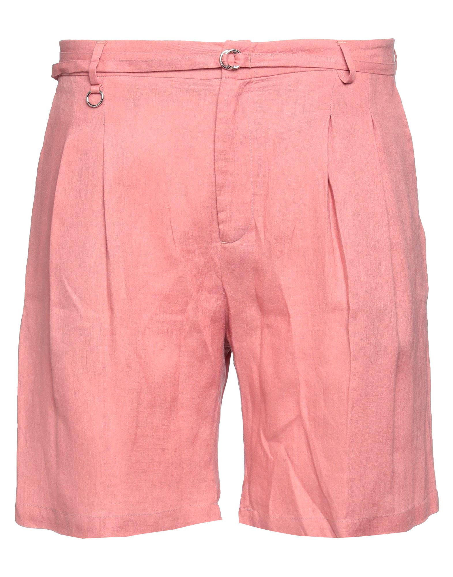 Golden Craft 1957 Man Shorts & Bermuda Shorts Pastel Pink Size 34 Linen