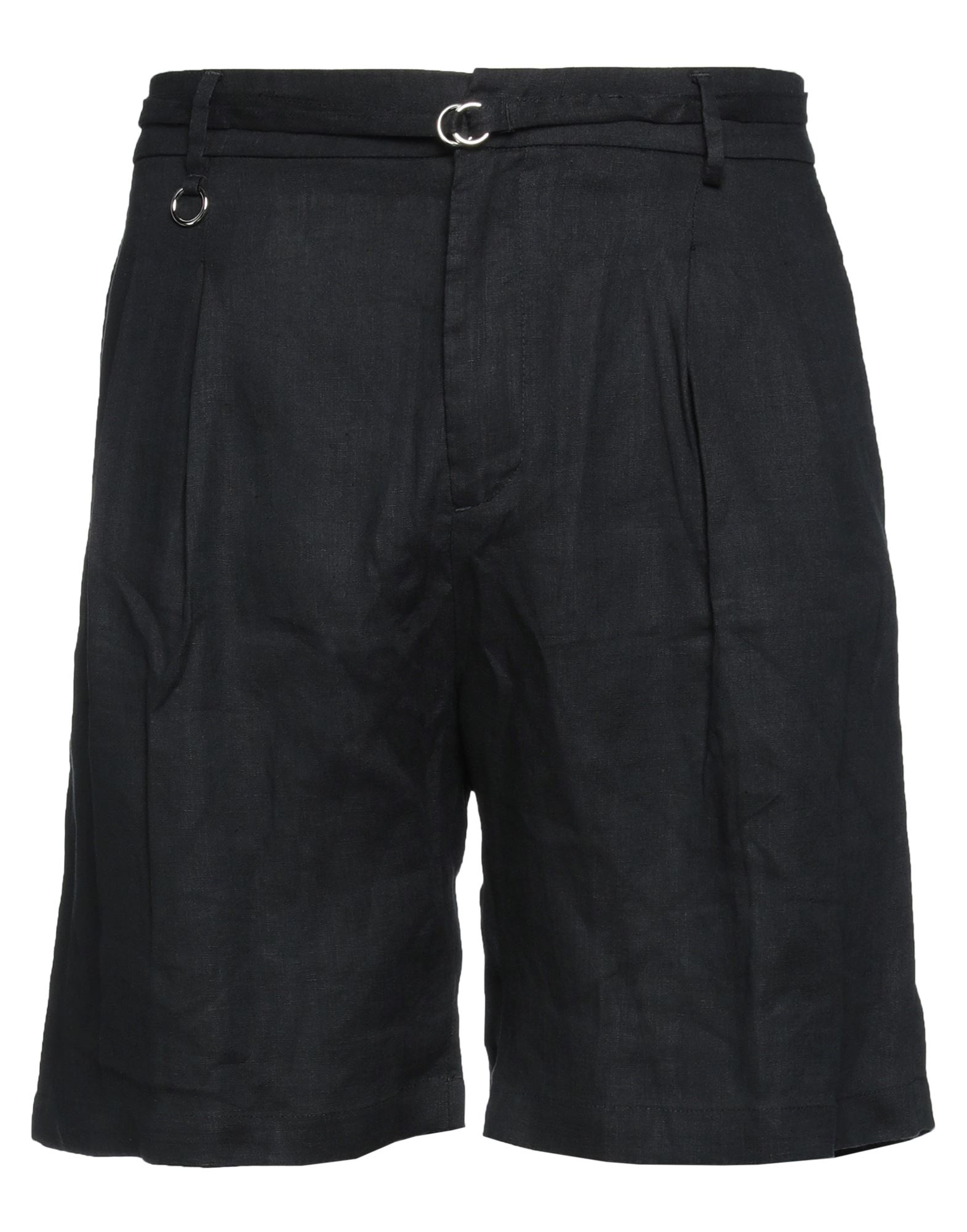 Golden Craft 1957 Man Shorts & Bermuda Shorts Black Size 33 Linen