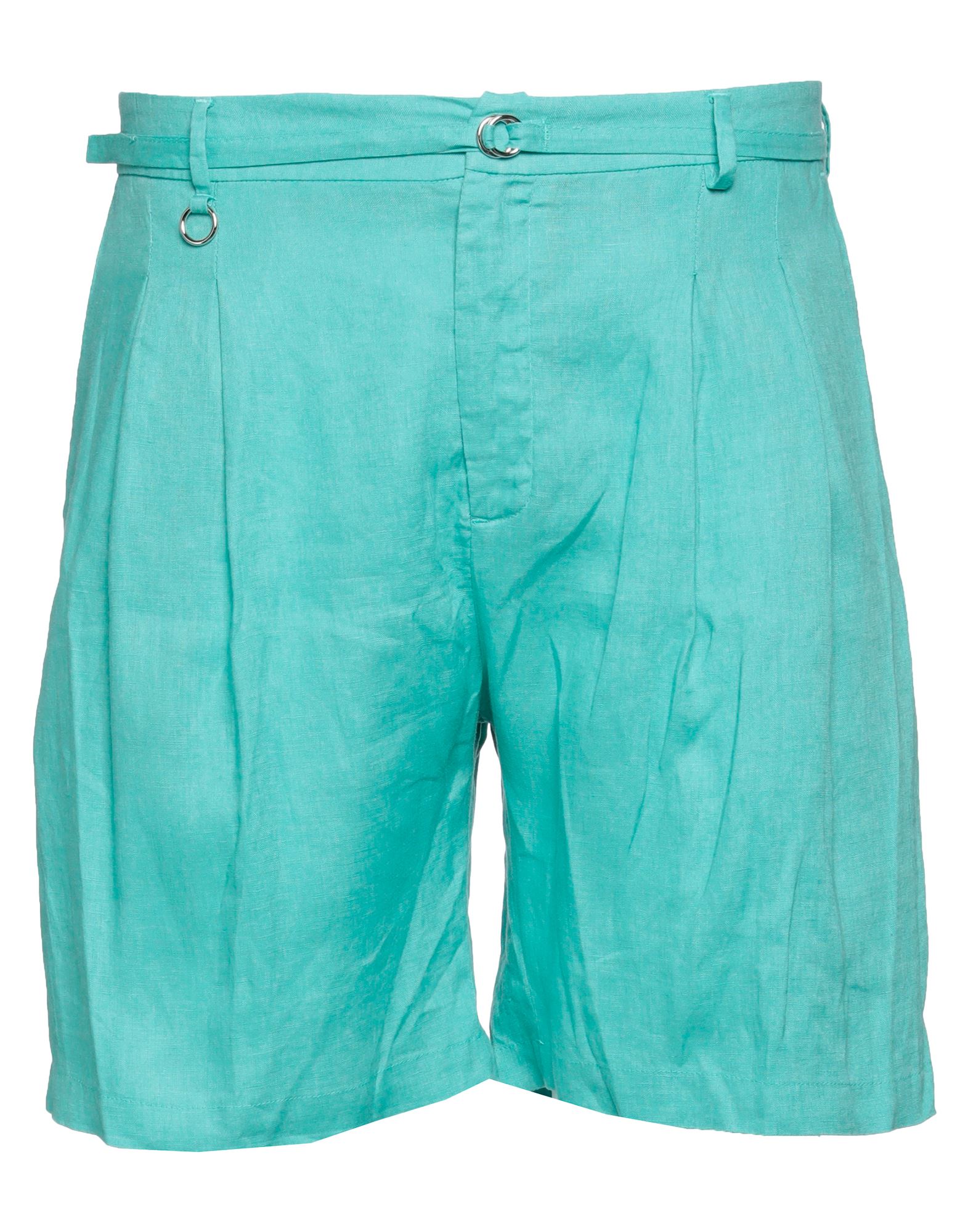 Golden Craft 1957 Man Shorts & Bermuda Shorts Emerald Green Size 34 Linen