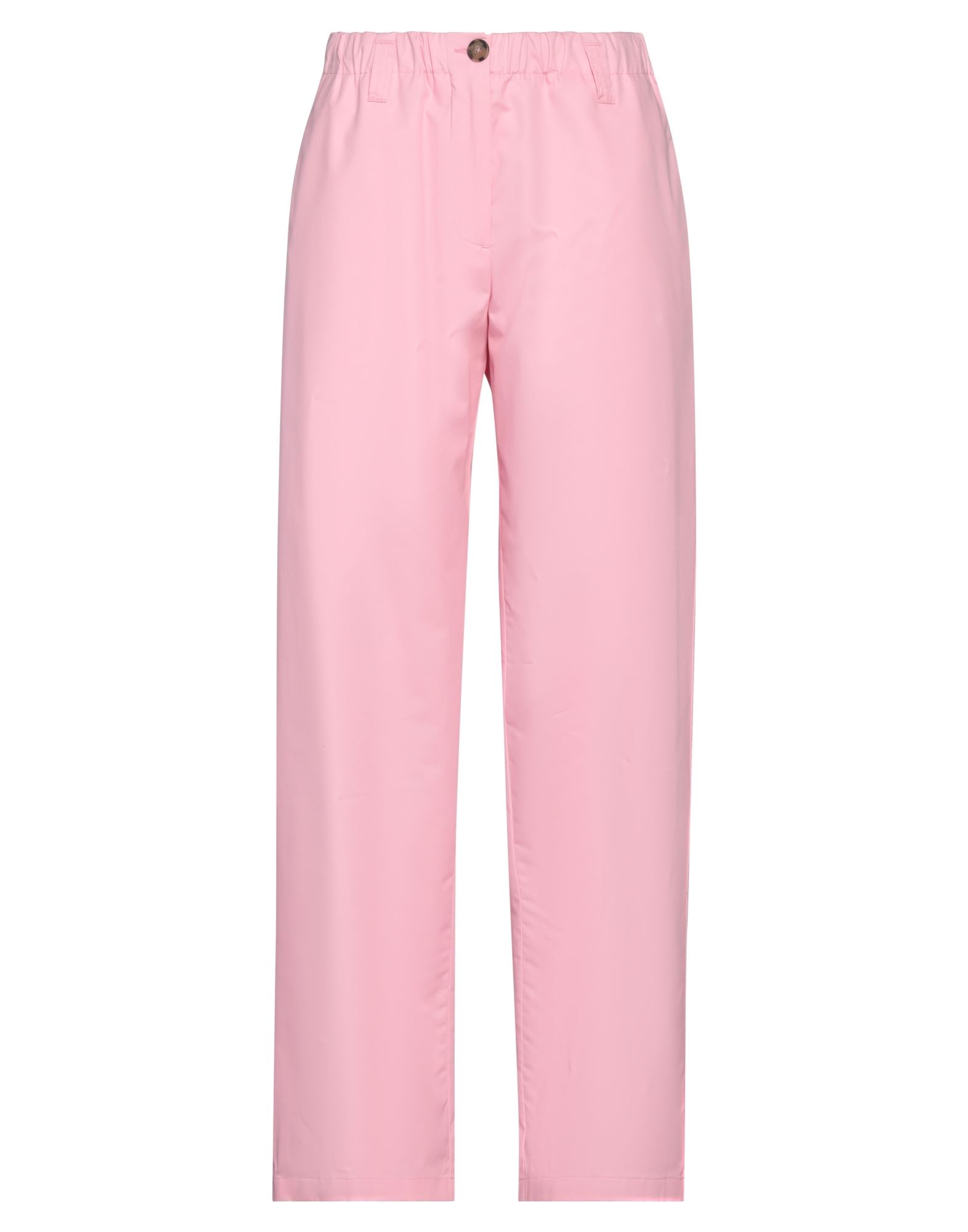 Shop Msgm Woman Pants Pink Size 8 Cotton