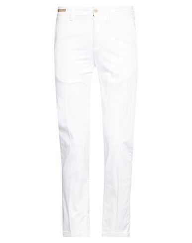 Re-hash Re_hash Man Pants White Size 30 Cotton, Elastane In White