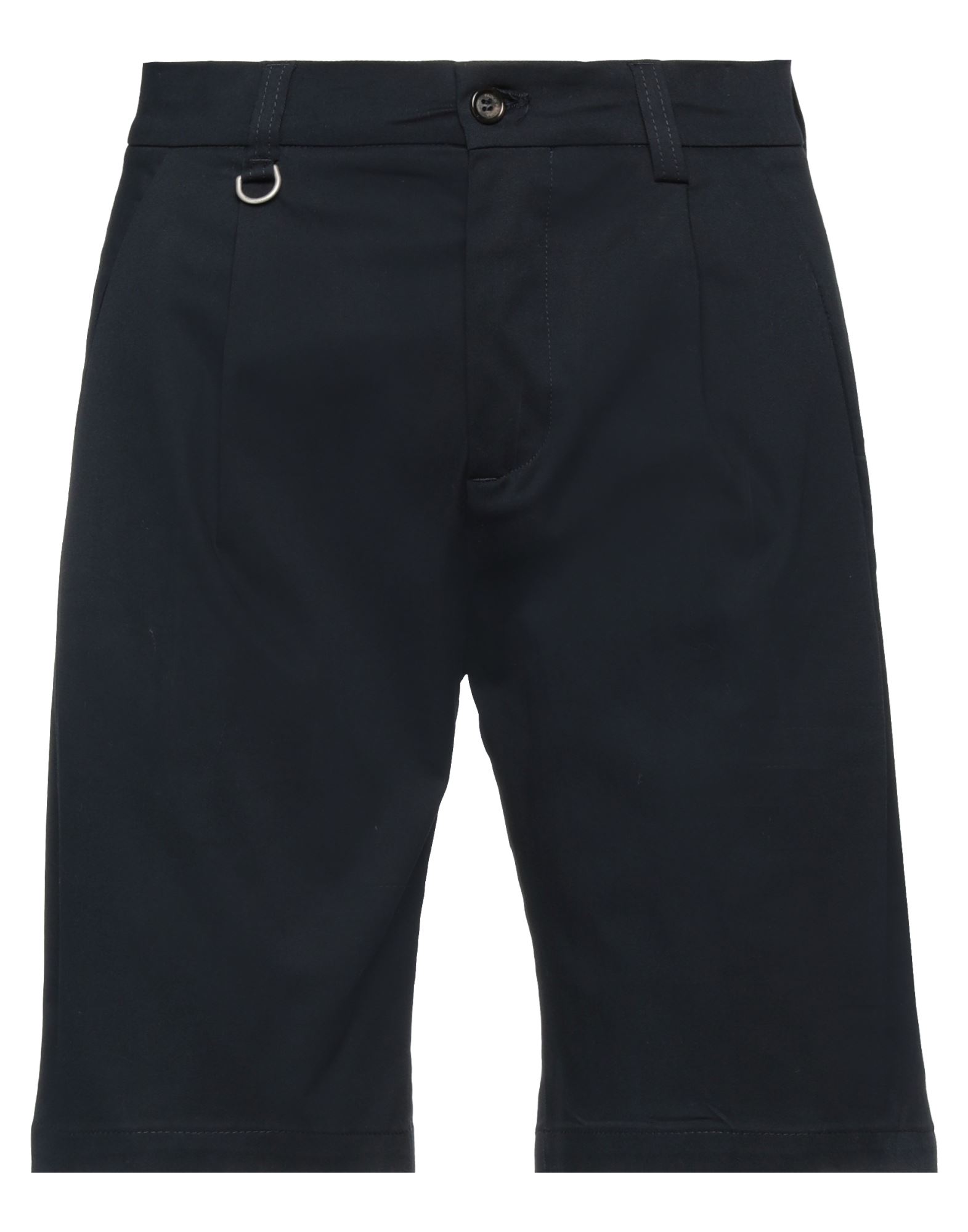 Shop Paolo Pecora Man Shorts & Bermuda Shorts Midnight Blue Size 36 Cotton, Elastane