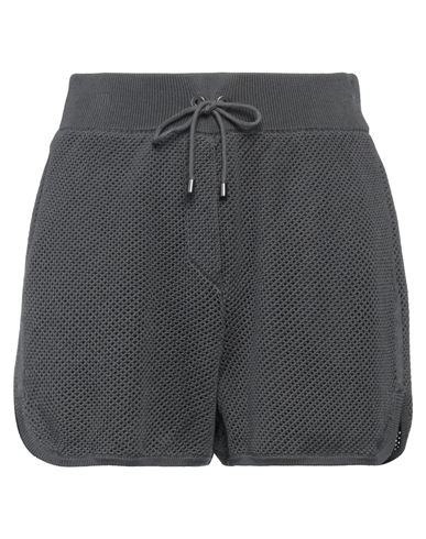 Brunello Cucinelli Woman Shorts & Bermuda Shorts Lead Size S Cotton In Grey