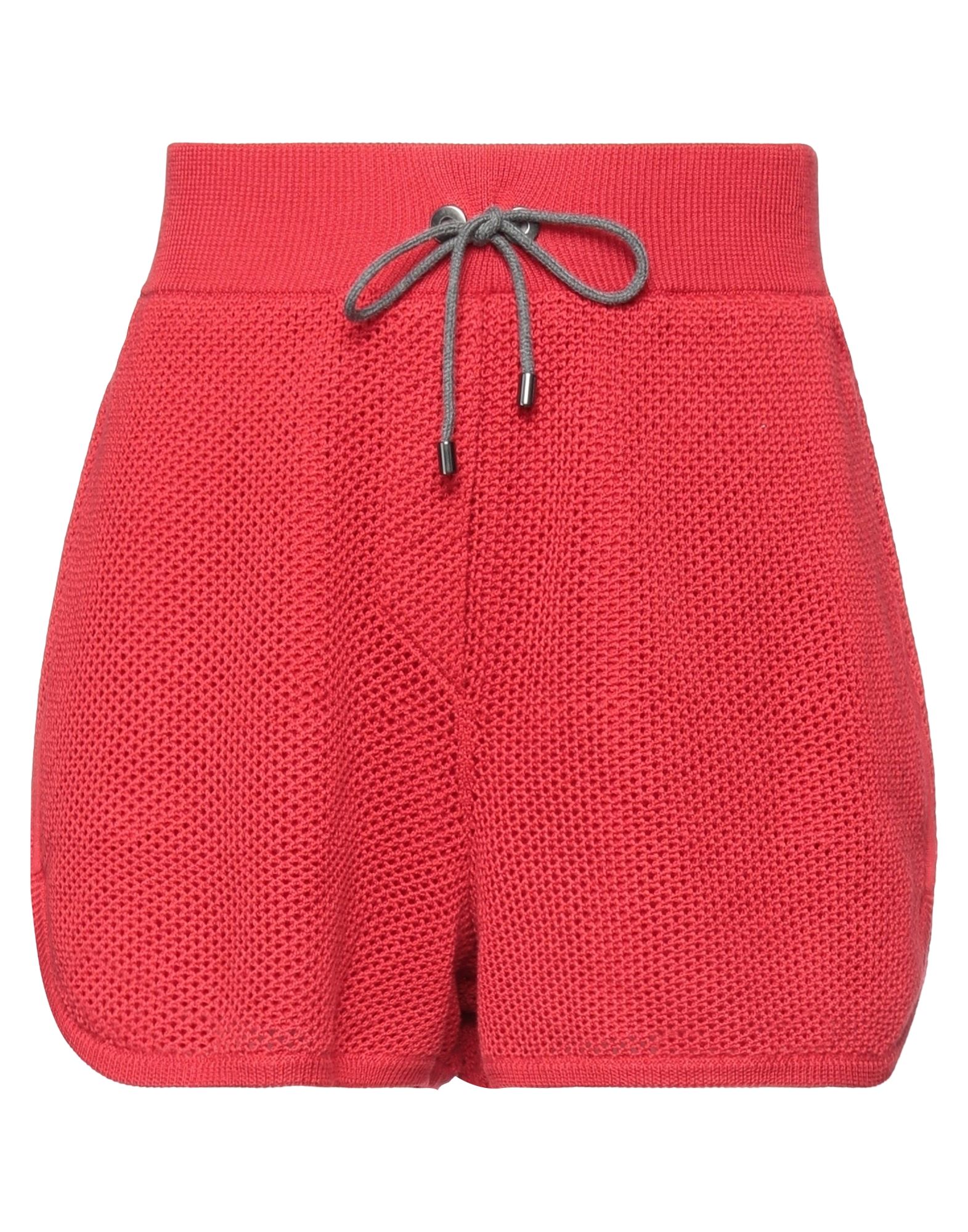Brunello Cucinelli Woman Shorts & Bermuda Shorts Red Size L Cotton