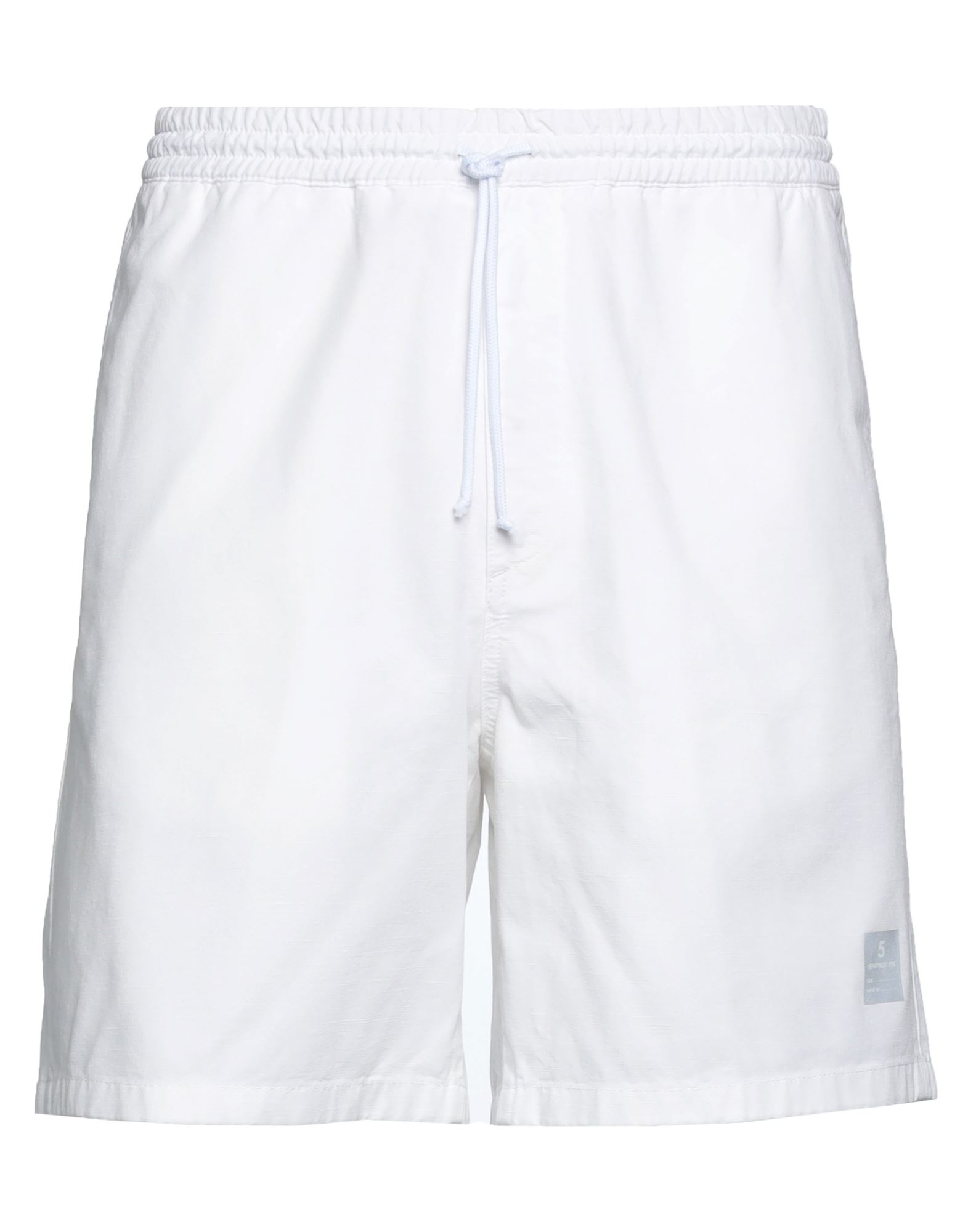 Department 5 Man Shorts & Bermuda Shorts White Size 38 Cotton