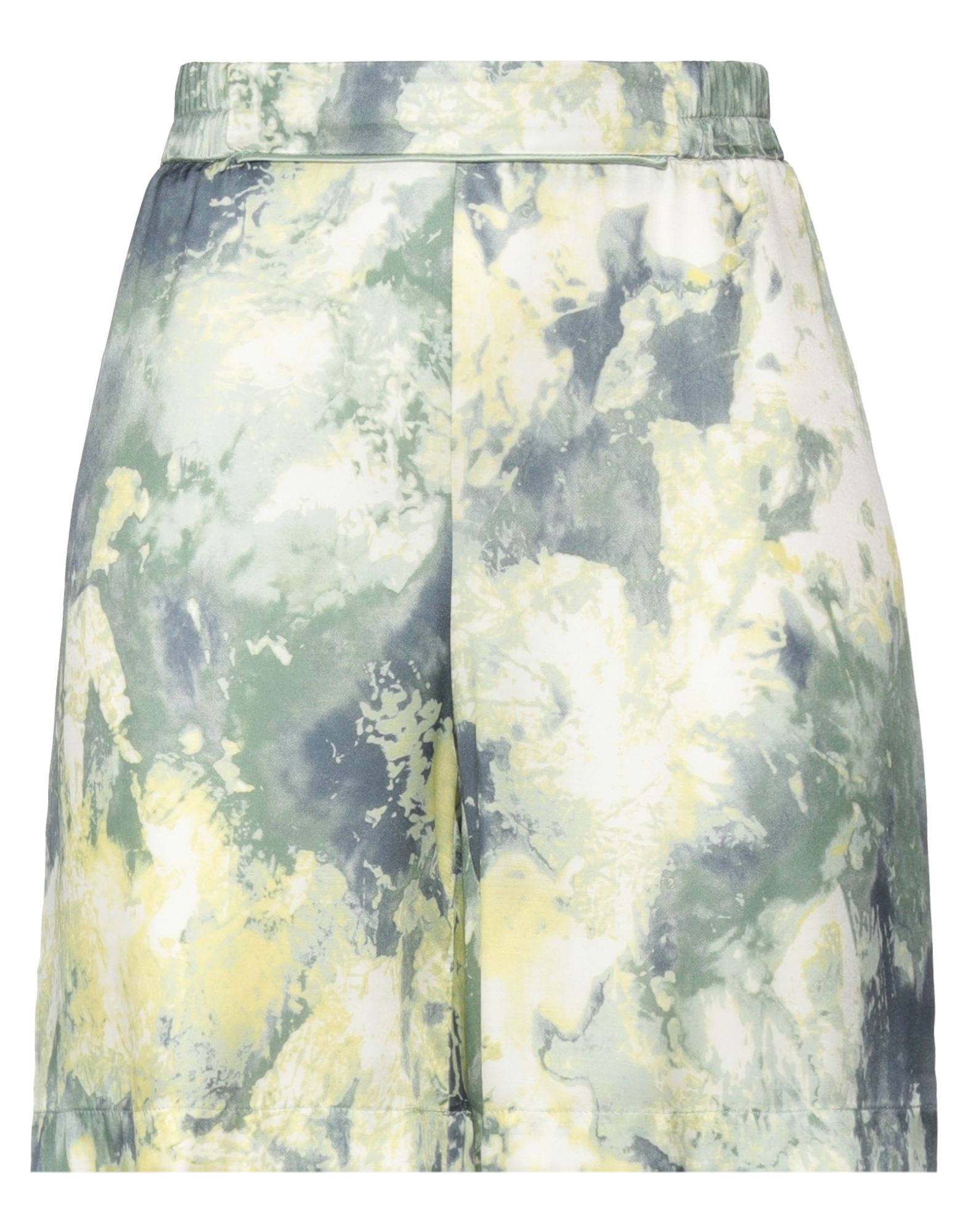 Hanami D'or Woman Shorts & Bermuda Shorts Light Green Size 4 Viscose, Silk