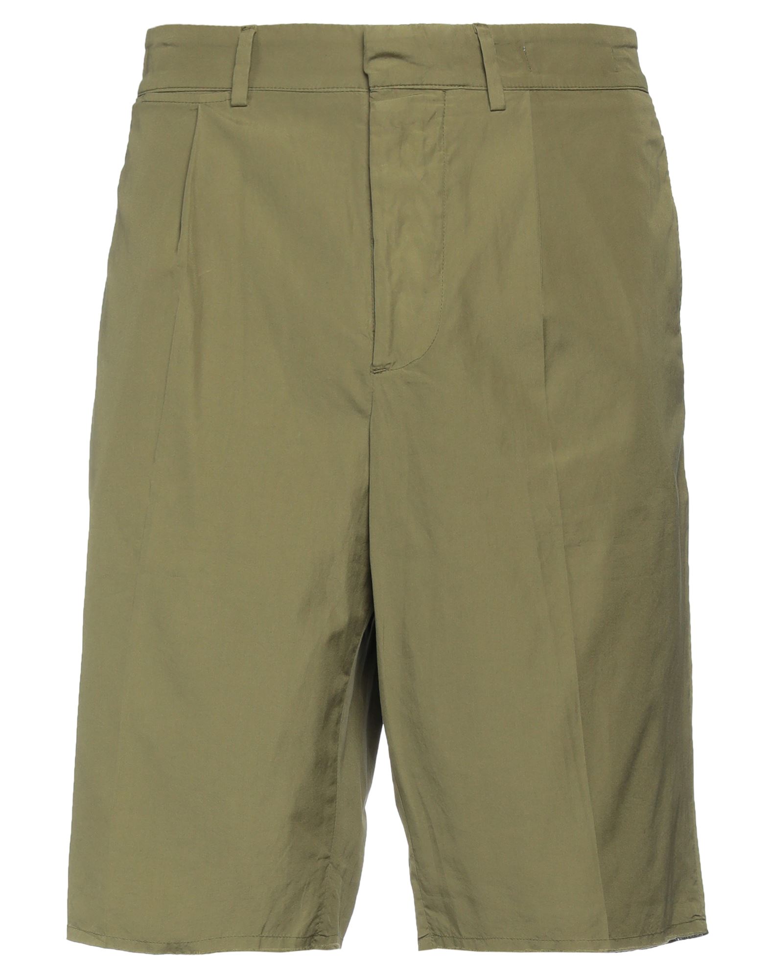 Mauro Grifoni Man Shorts & Bermuda Shorts Military Green Size 38 Cotton