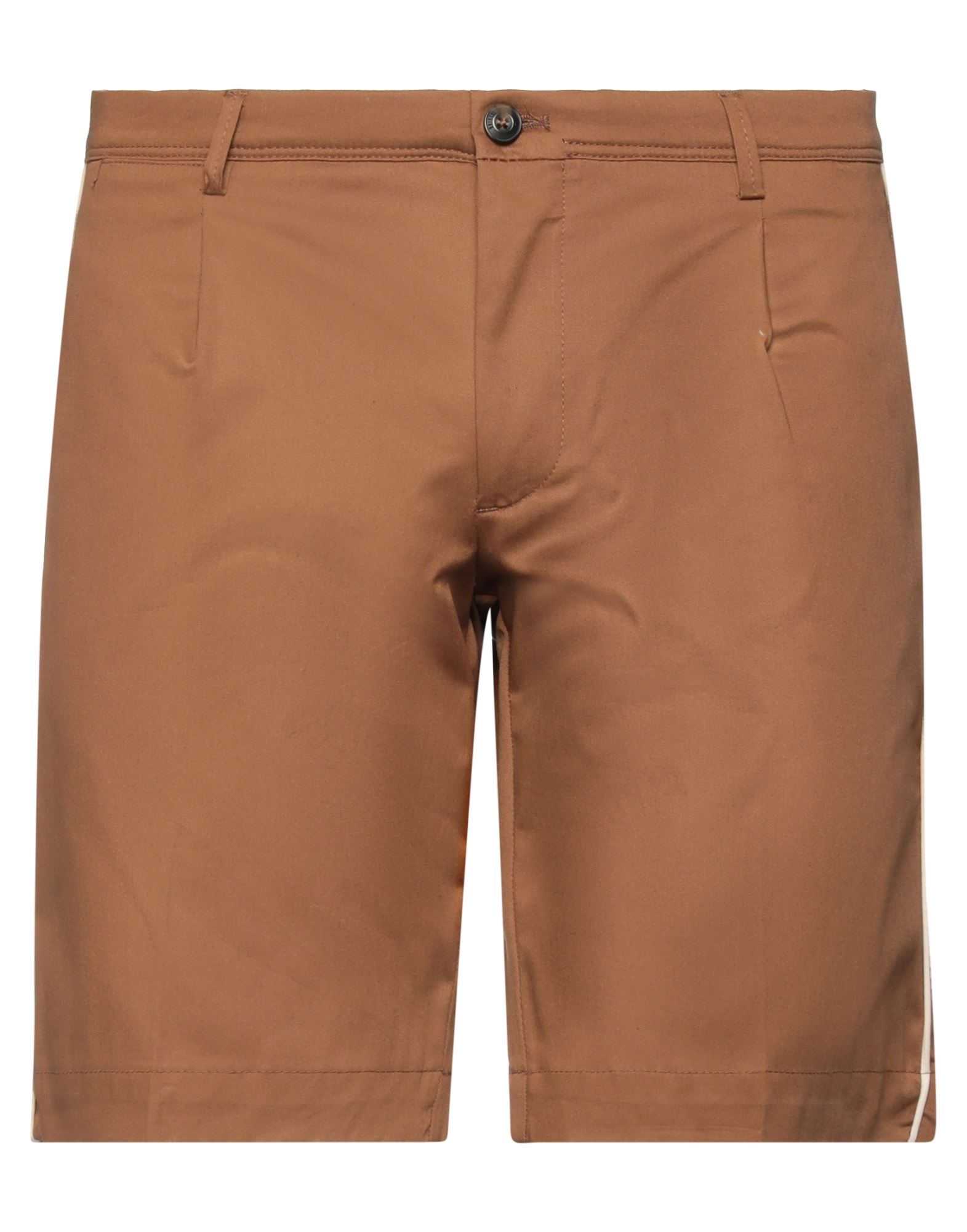 Briglia 1949 Man Shorts & Bermuda Shorts Brown Size 34 Cotton, Elastane