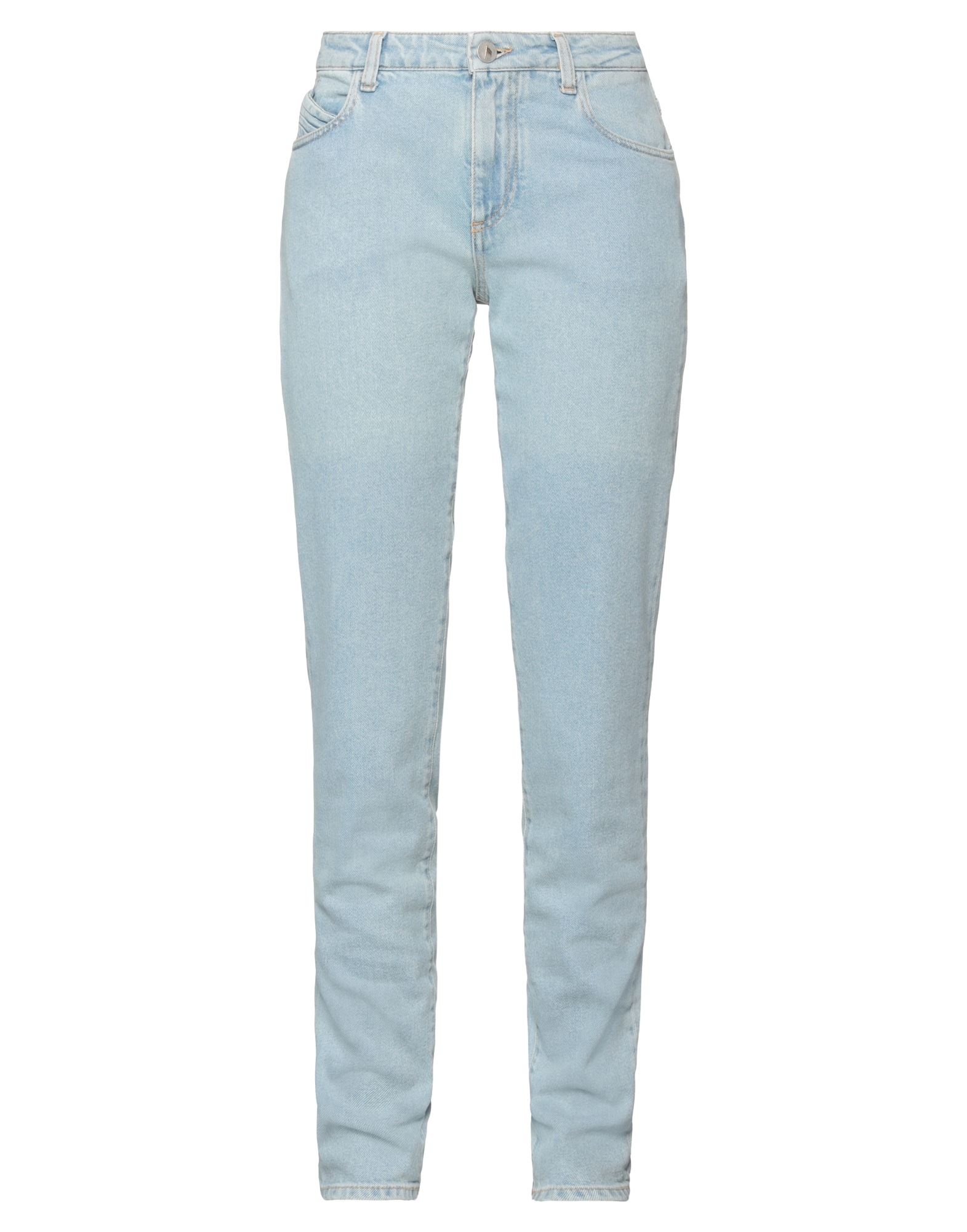Attico The  Woman Jeans Blue Size 29 Cotton, Elastane In Blue