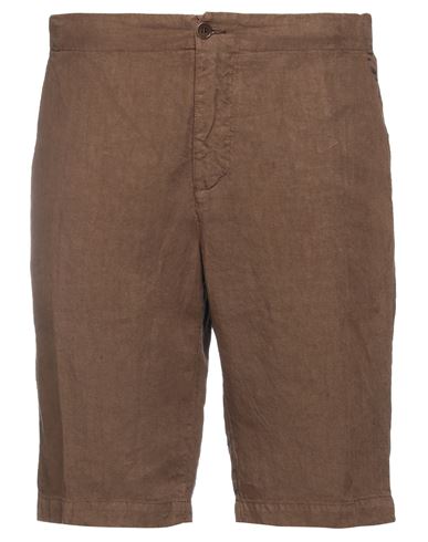 ASPESI ASPESI MAN SHORTS & BERMUDA SHORTS BROWN SIZE 36 LINEN