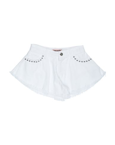 Aniye By Babies'  Toddler Girl Denim Shorts White Size 6 Cotton