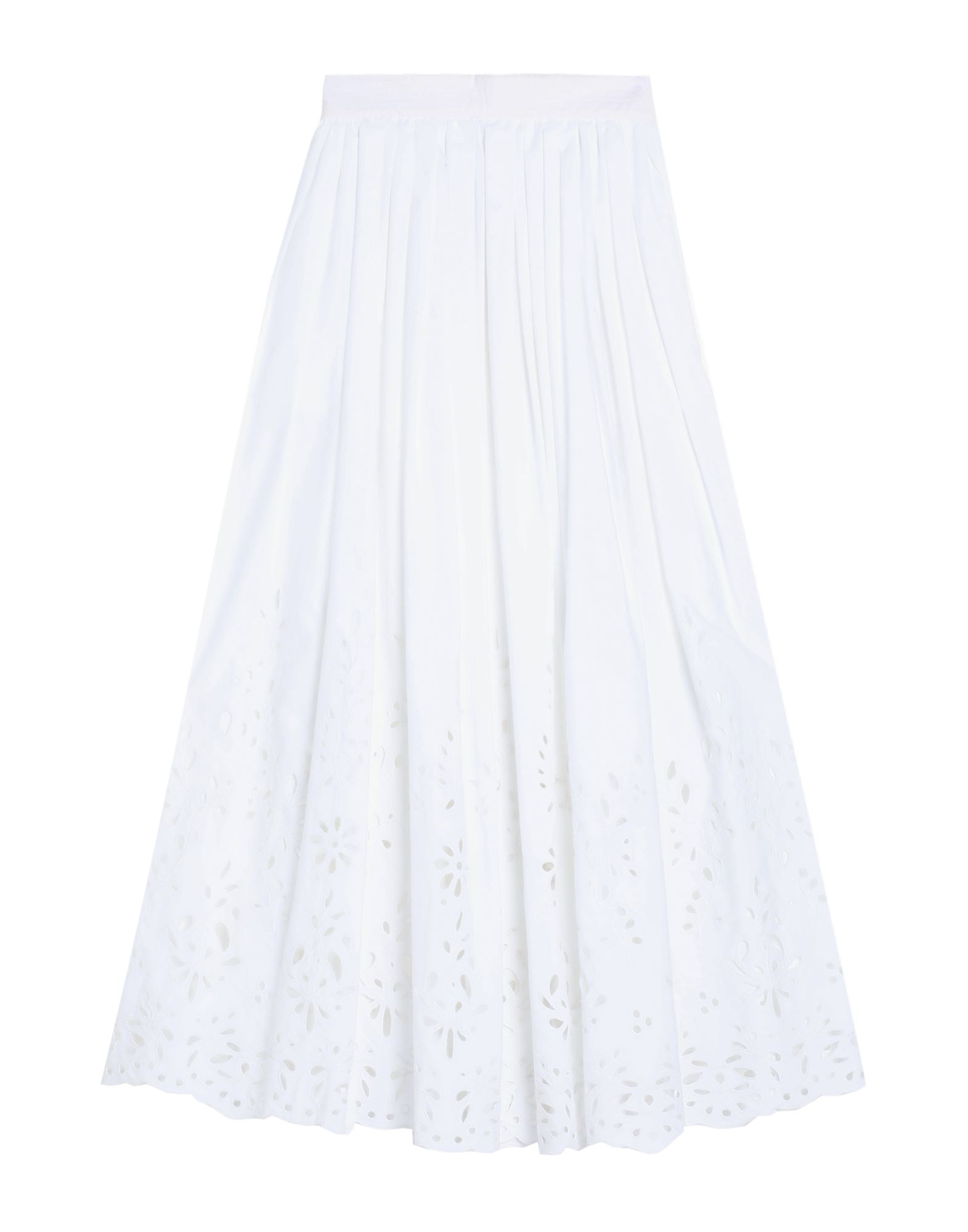 Shop Chloé Woman Maxi Skirt White Size 8 Cotton